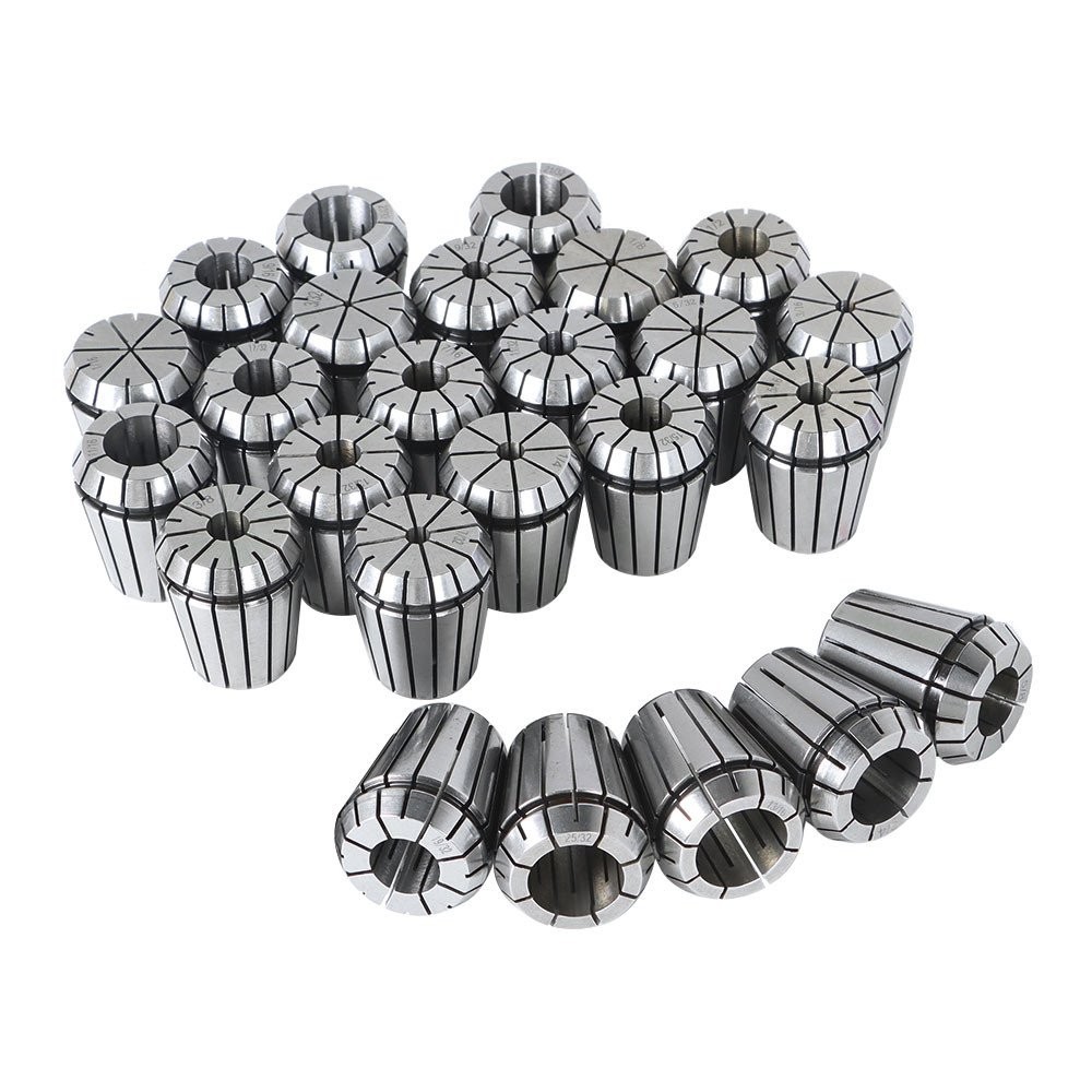 25 Pcs Collet Set ER32 Collet Chuck 1/16″ – 3/4″ Holder Spring Collet Set