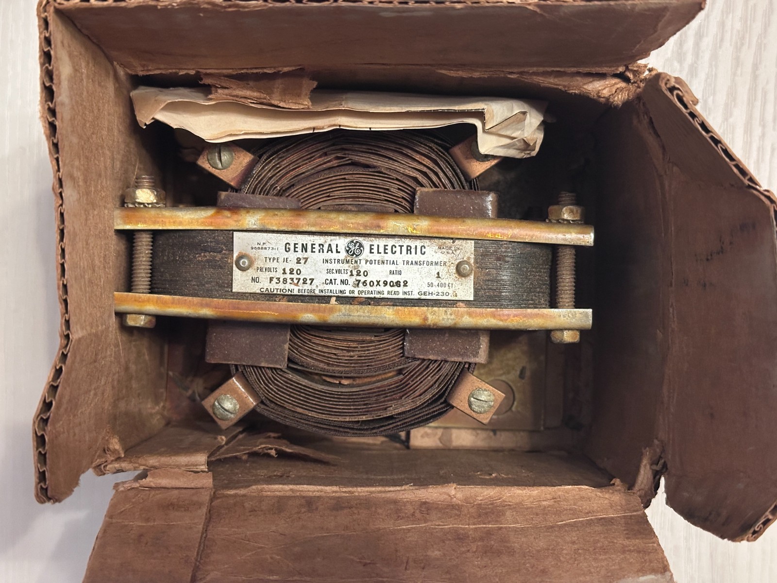 General Electric Ge JE-27 760X90G2 Potential Transformer 120v-ac – NEW