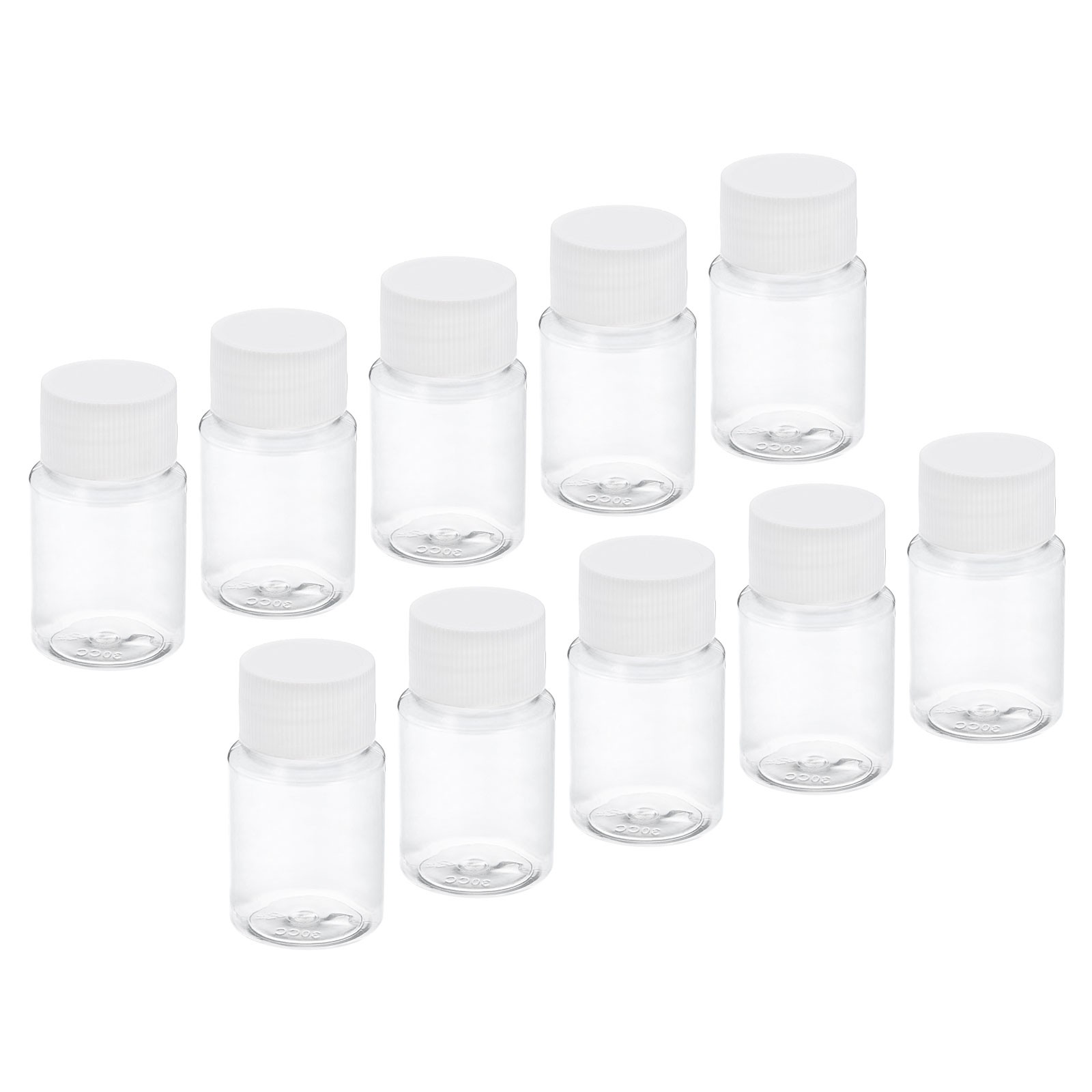 18pcs 80ml 2.7 Oz Wide Mouth Reagent Storage Bottle Plastic Sample Containers