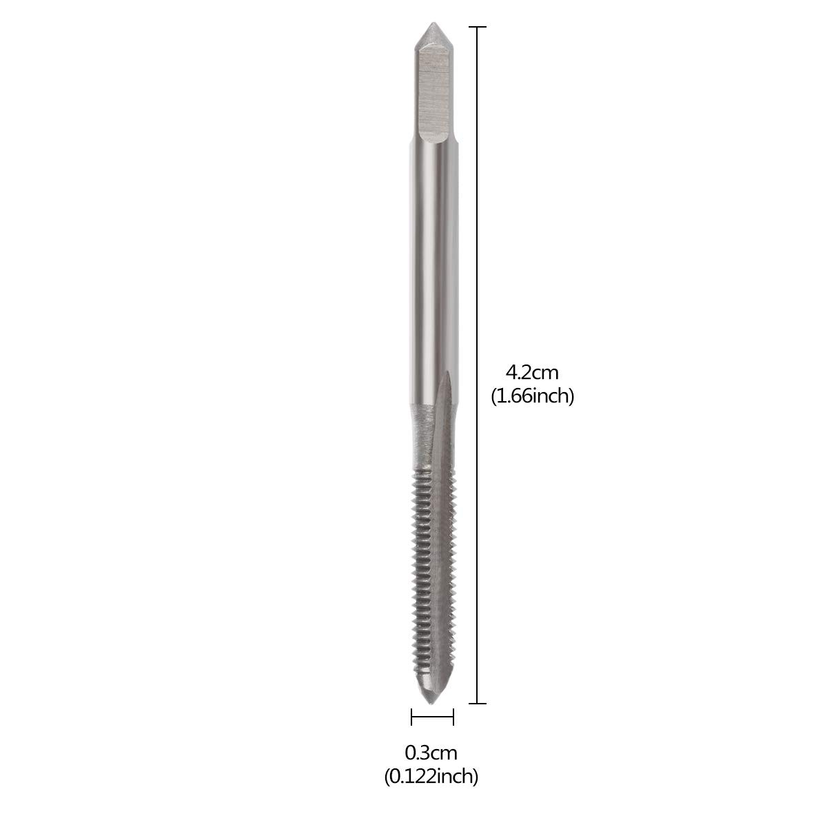 4PCS M3 x 0.5mm HSS Metric Tap Set Straight Flute