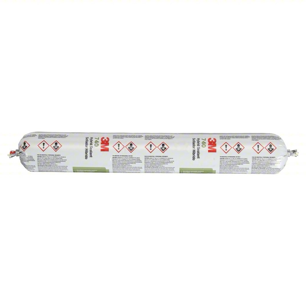 12-Pack_3M 740 Hybrid Sealant White Hot Melt Adhesive 12 Sausage Packs 600mL