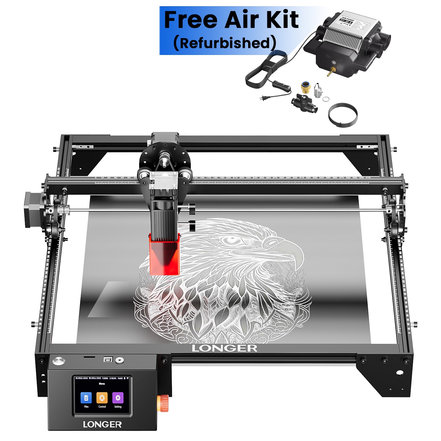 Longer 10W Laser Engraver Machine, 24000mm/min, Laser Cutter🔥-Free Used Air kit