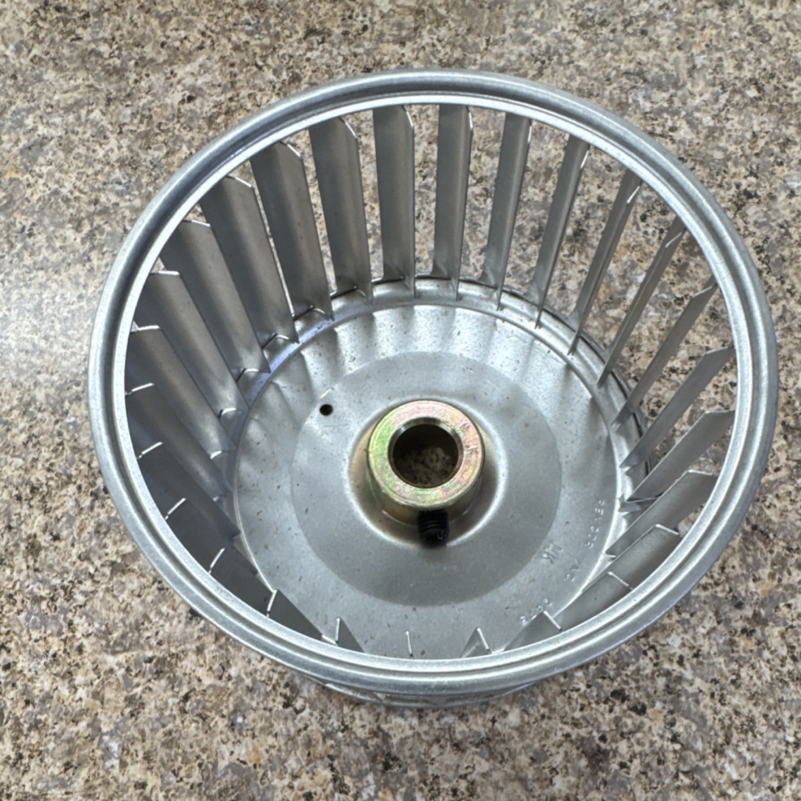 Revcor Q475 Blower Wheel Steel Silver 5in Diameter 2in Width, for Side Shot SS1