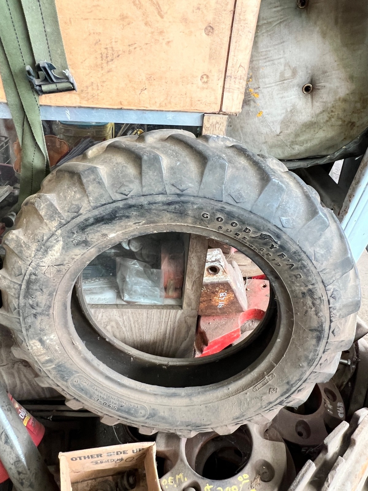 Good Year Sure Tread 4 Ply 5.90-15 Bar Tractor Tire Used