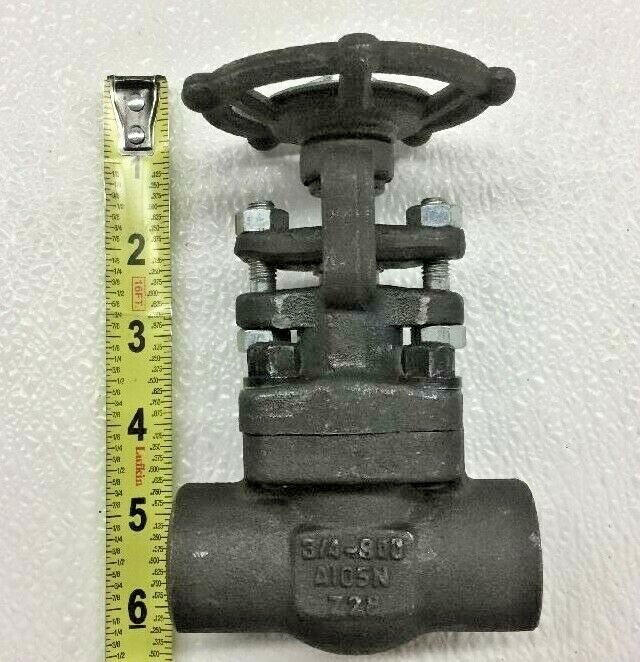 DSI 4101A8-18 Forged Steel Gate Valve 3/4″ CL 800 Socket X Thread 1975 psi CWP