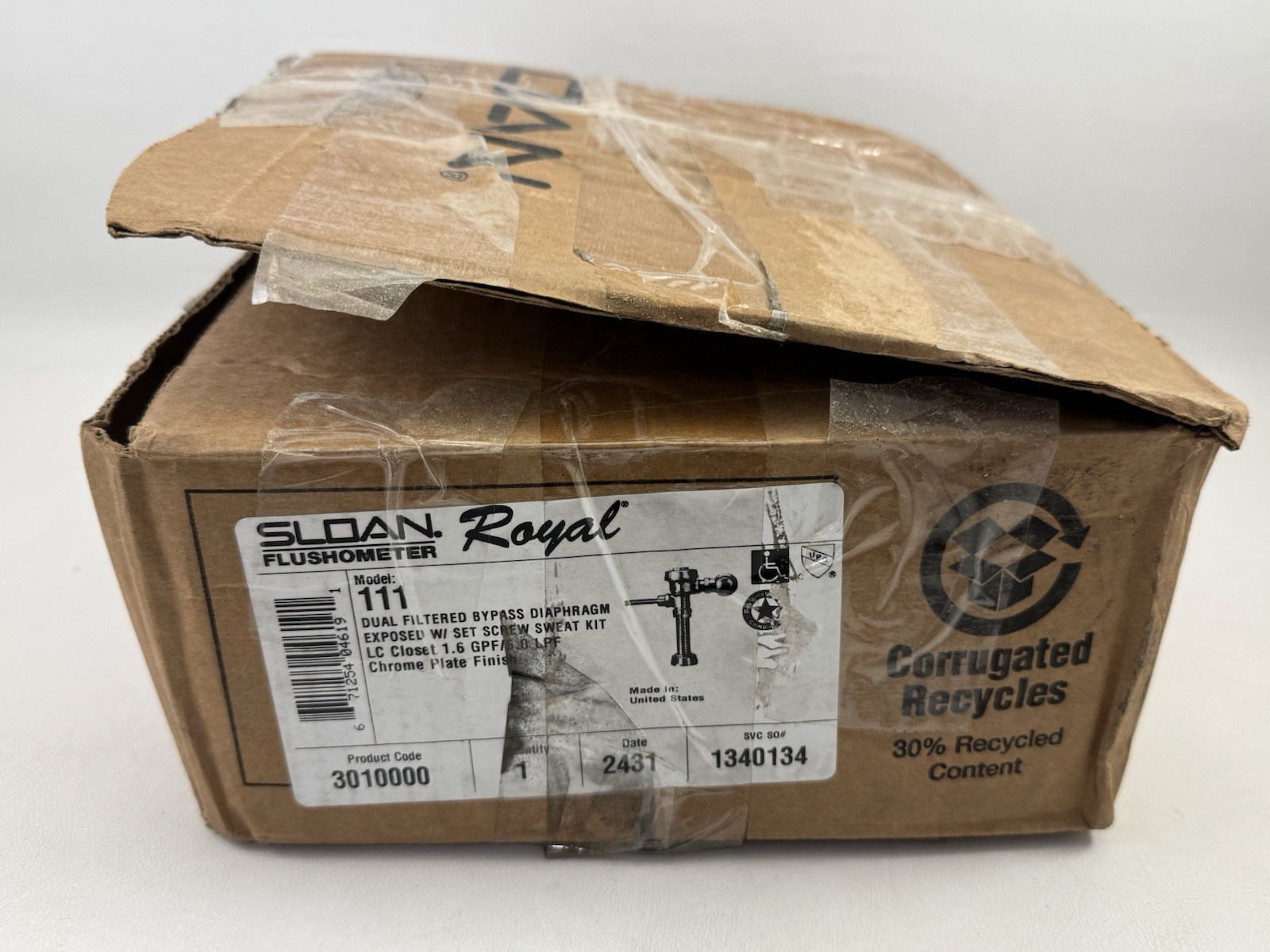SLOAN Royal 111-1.28 Flushometer 1.28 GPF Exposed Manual Flush 3910168