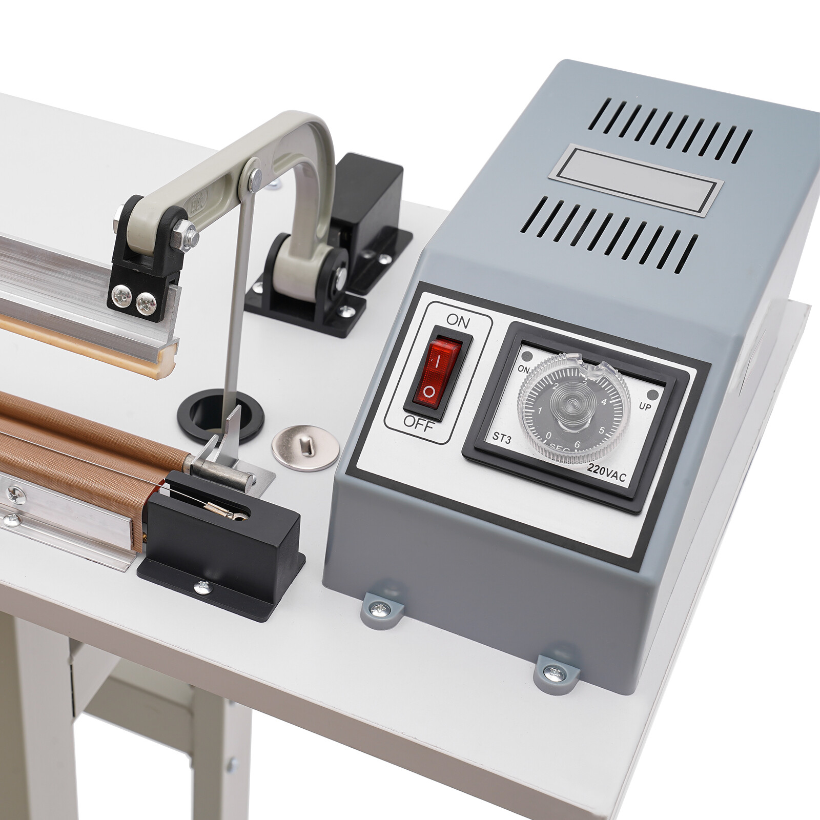 22.83″ Foot Pedal Impulse Sealer Heat Sealing Machine,Plastic Bag Sealer AC 110V