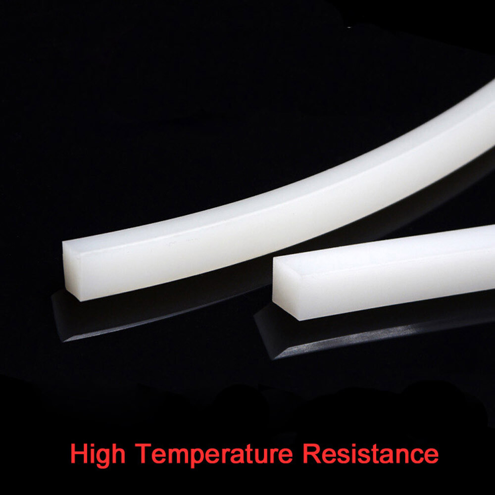 Sealed White Silicone Strips Solid Rubber Various Sizes For Food Electronics