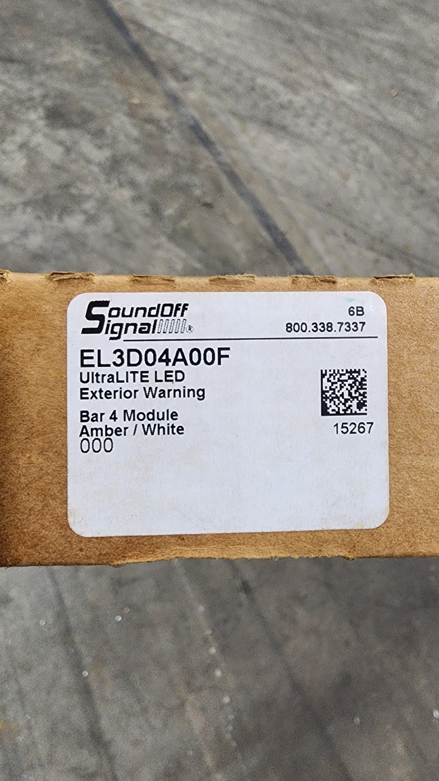 SoundOff Signal UltraLITE 4 Module Exterior LED Light – EL3H04A00F – AMBER/WHITE