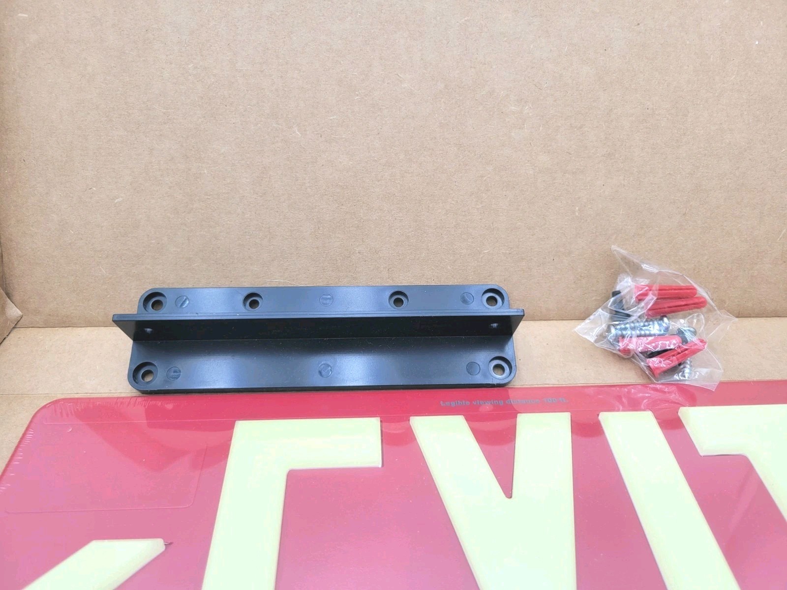 Jessup Glo Brite EXIT Sign Photoluminescent 7070-B Single Sided Directional NEW