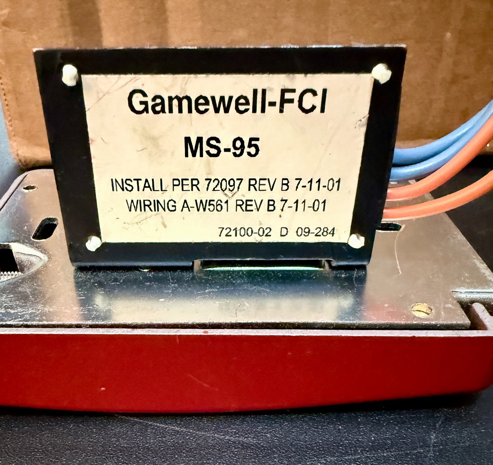 Gamewell-FCI MS-95 Addressable Manual Pull Station Used WORKS