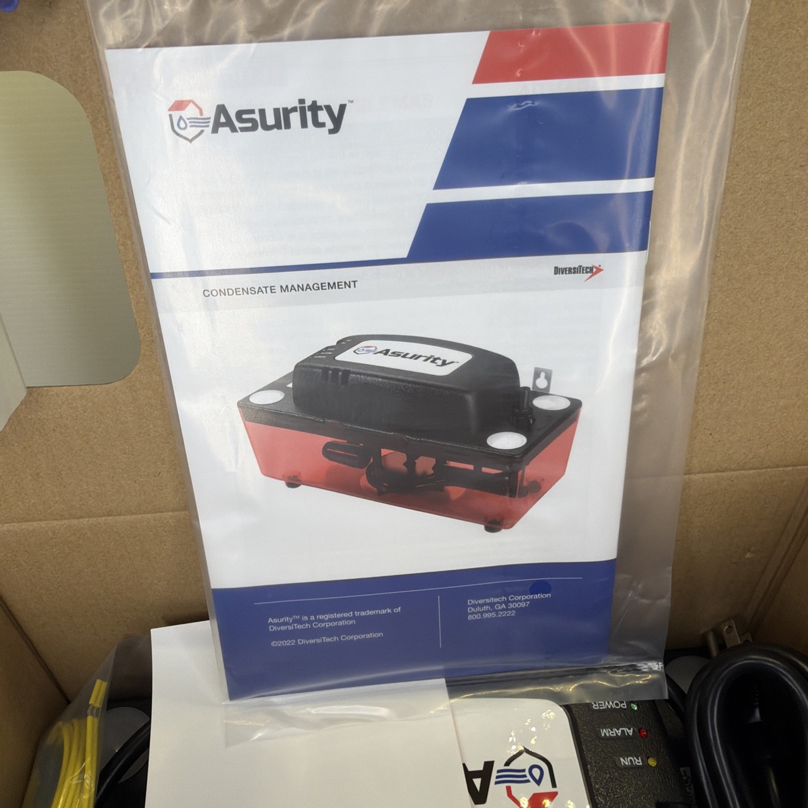 DIVERSITECH / ASURITY Condensate Pump Ultra ULTRACP-22T-120 VAC Free Shipping