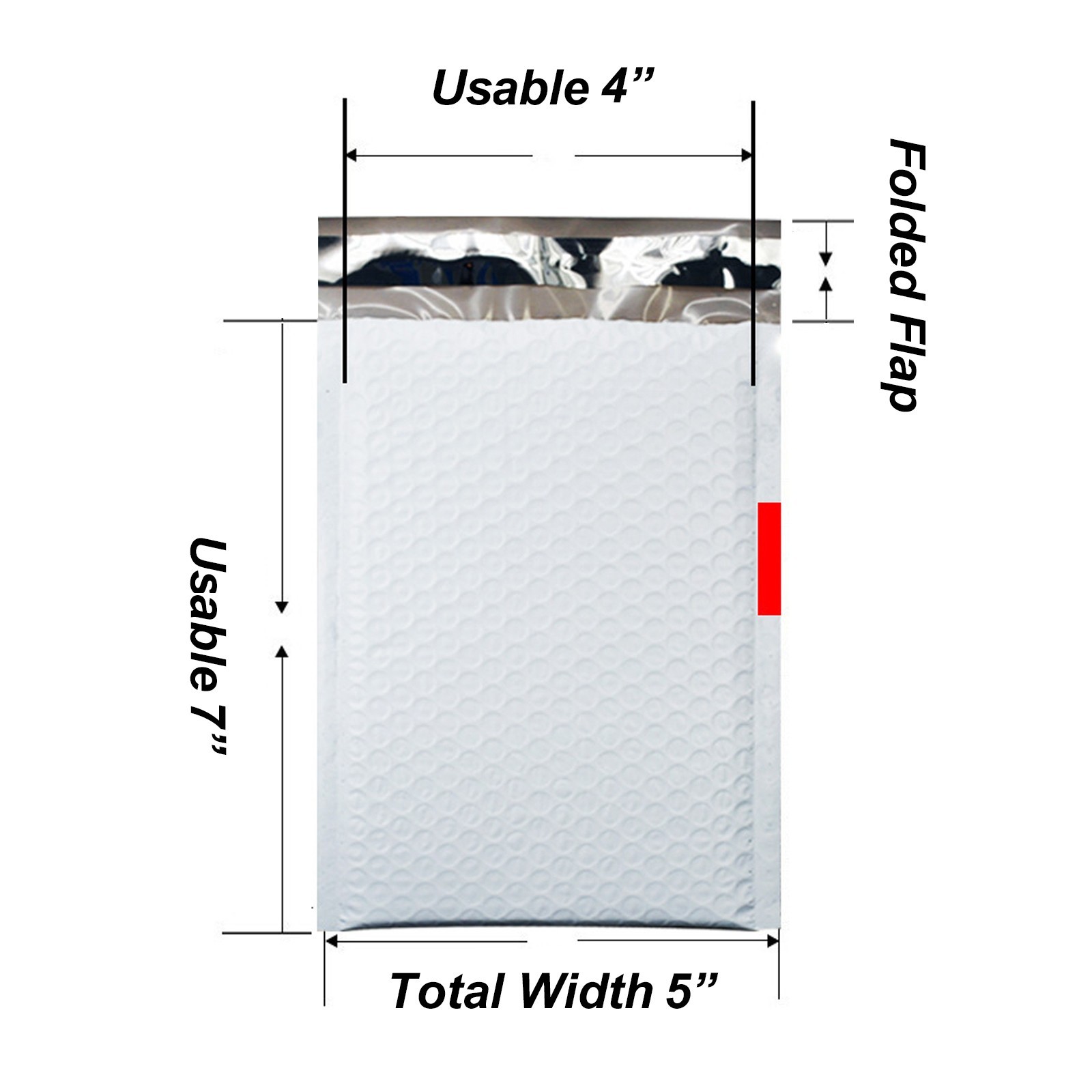 #000 Poly Bubble Padded Mailers Shipping Envelopes Bags 4X8″ (4X7″ Useable)