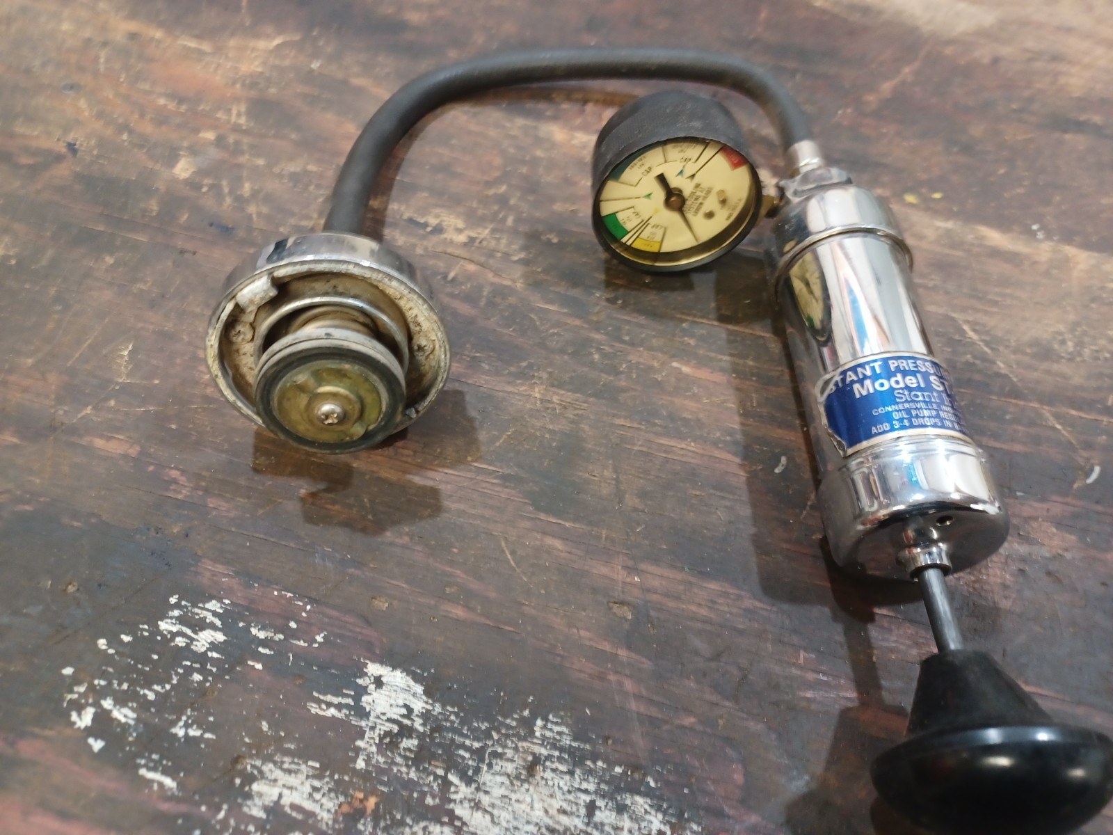 Stant Cooling System Pressure Tester Automotive Black VintageST 255 Kit untested