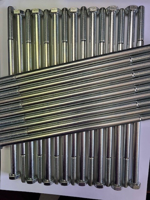M12-1.75x300mm Hex Cap Screws DIN 931 Grade 10.9 12mm X 300mm, ONE EA (10123000)