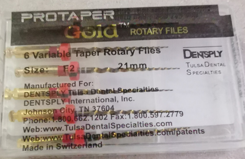 10 Packs Dentsply ProTaper Gold Rotary Files F1,F2,F3,S1,S2,SX-F3, SX19