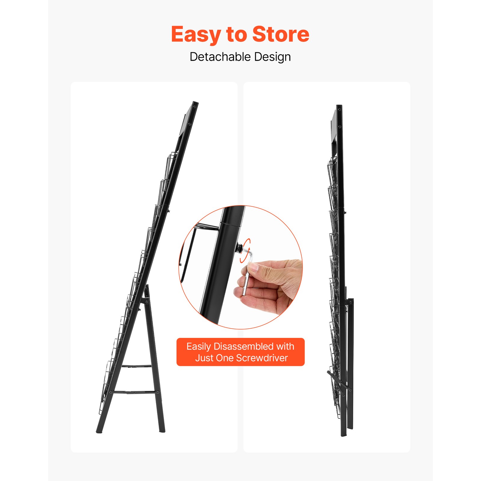 Uimoso 20-Pocket Magazine and Brochure Display Rack for Literature Organization