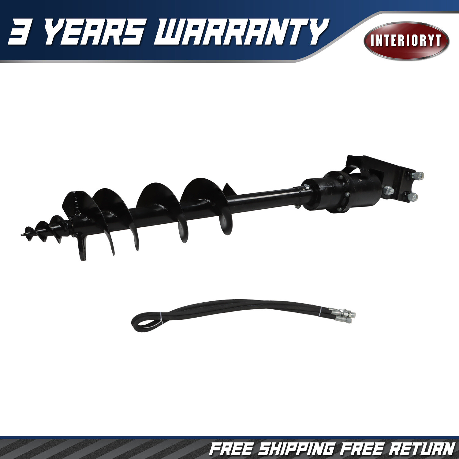 200mm Diameter Auger Drill For 1Ton-1.5Ton Mini Excavator Small Digger New