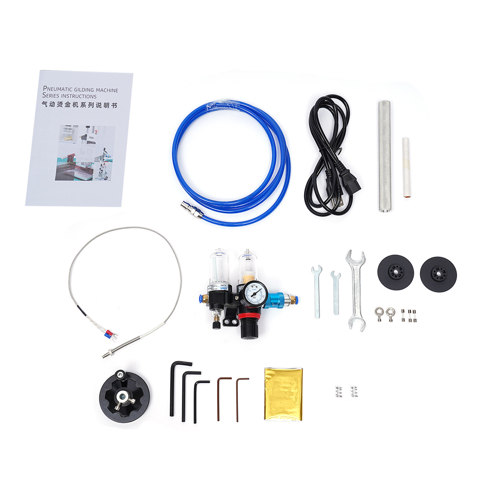 Hot Foil Stamping Machine 550W Air Pneumatic For Leather PU Logo Press 8x10cm