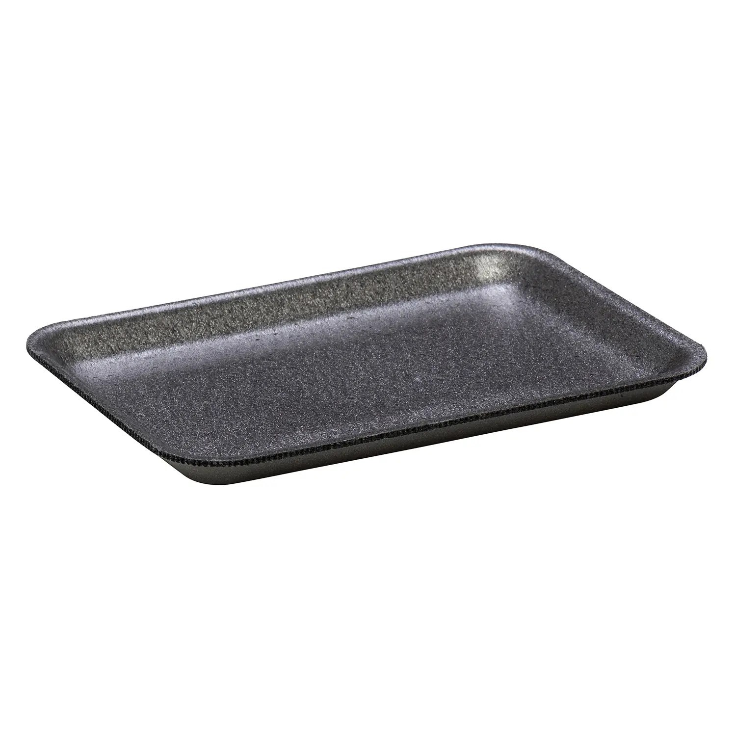 CKF 2S Black Foam Meat Trays – 100 Count | Butcher Grocery Food Packaging