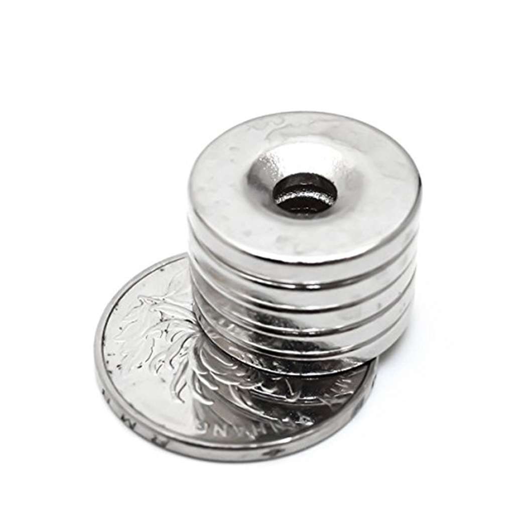 Countersunk Ring Round Disc Strong Magnets Rare Earth Neodymium Hole N35