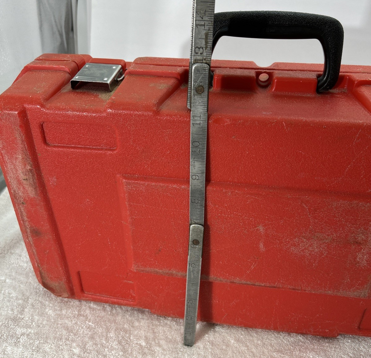 Milwaukee 1107-1 1/2″ Right Angle Drill Hole Hawg w/ Case Chuck Key Handle Extra