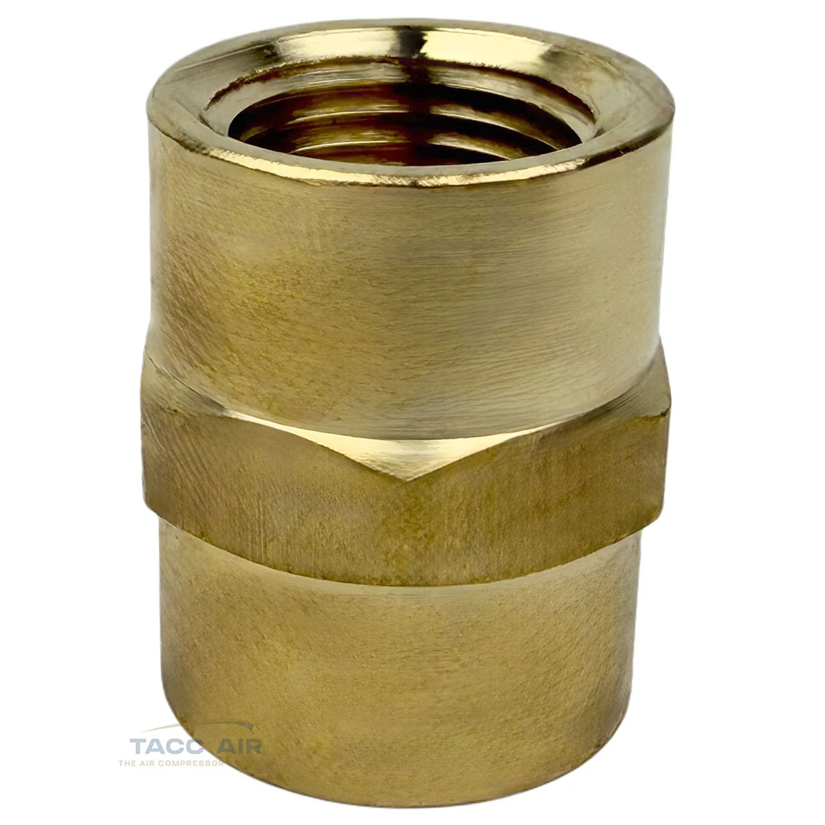 5 Pack 3/8″ x 3/8″ Female NPT Hex Coupling Pipe Fitting Brass Union Coupler
