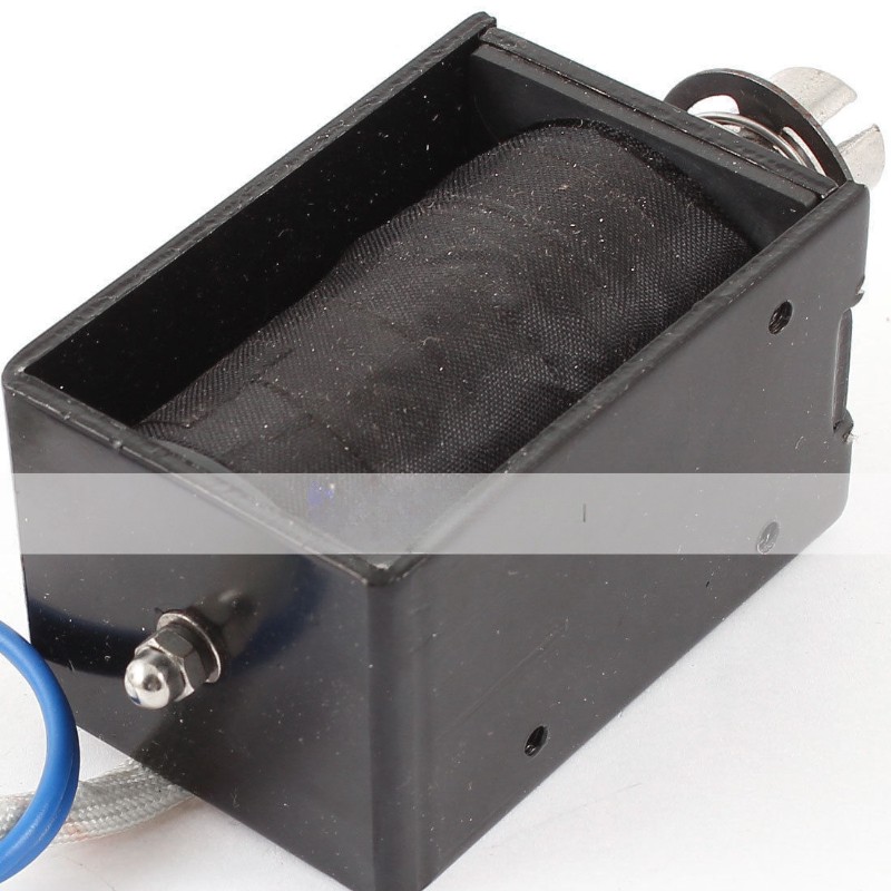 NEW 15Mm Stroke 50N 5Kg Force Push Pull Type Solenoid Electromagnet Dc 12V 8A ##