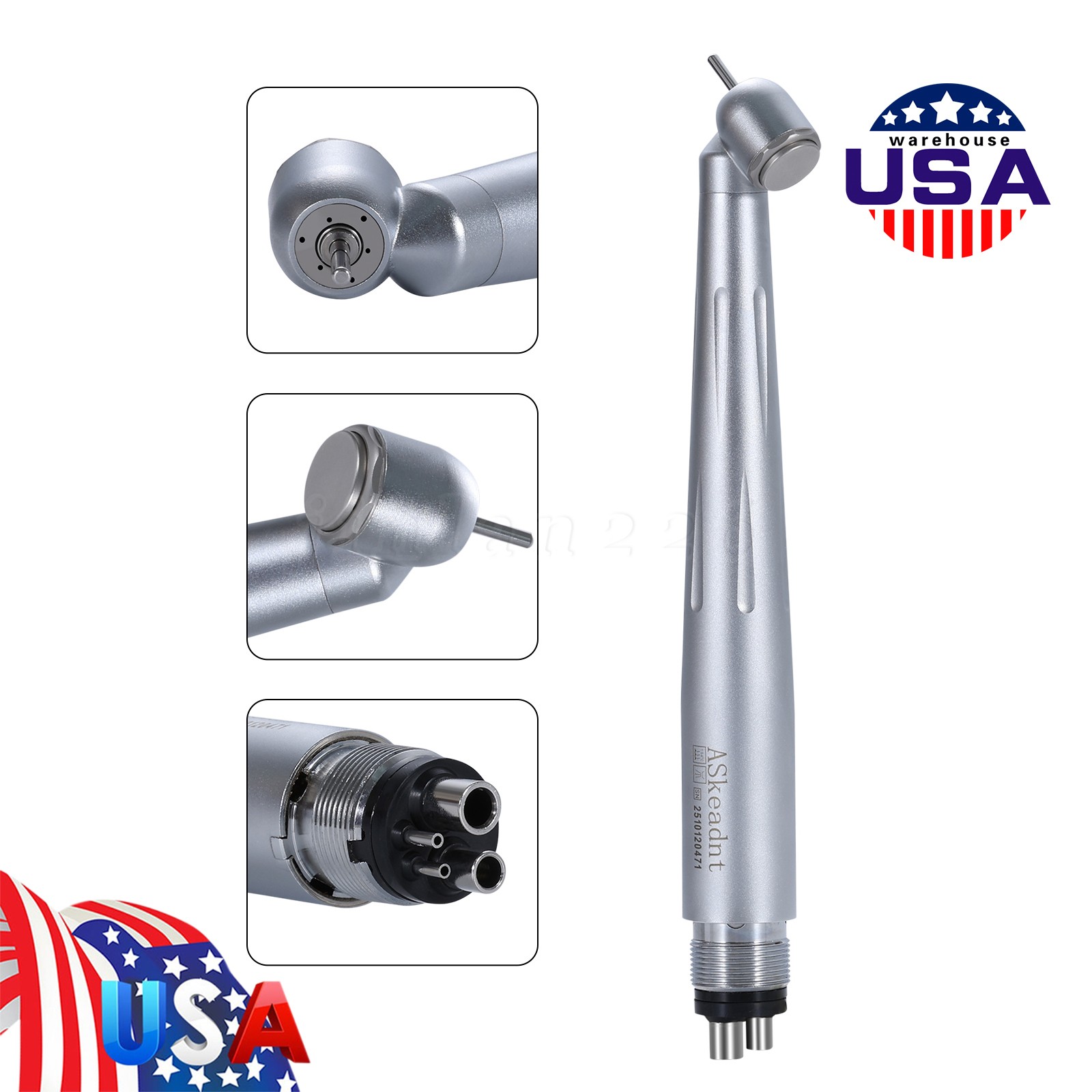 Dental Implant Motor System Brushless 20:1 Surgical Handpiece Contra Angle UPS