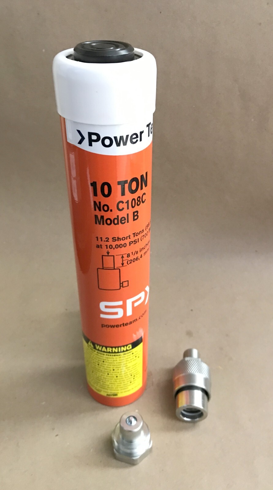 SPX Power Team C108C Single Act Cylinder 10 Ton INTERNAL RETURN SPRING AMERICAN