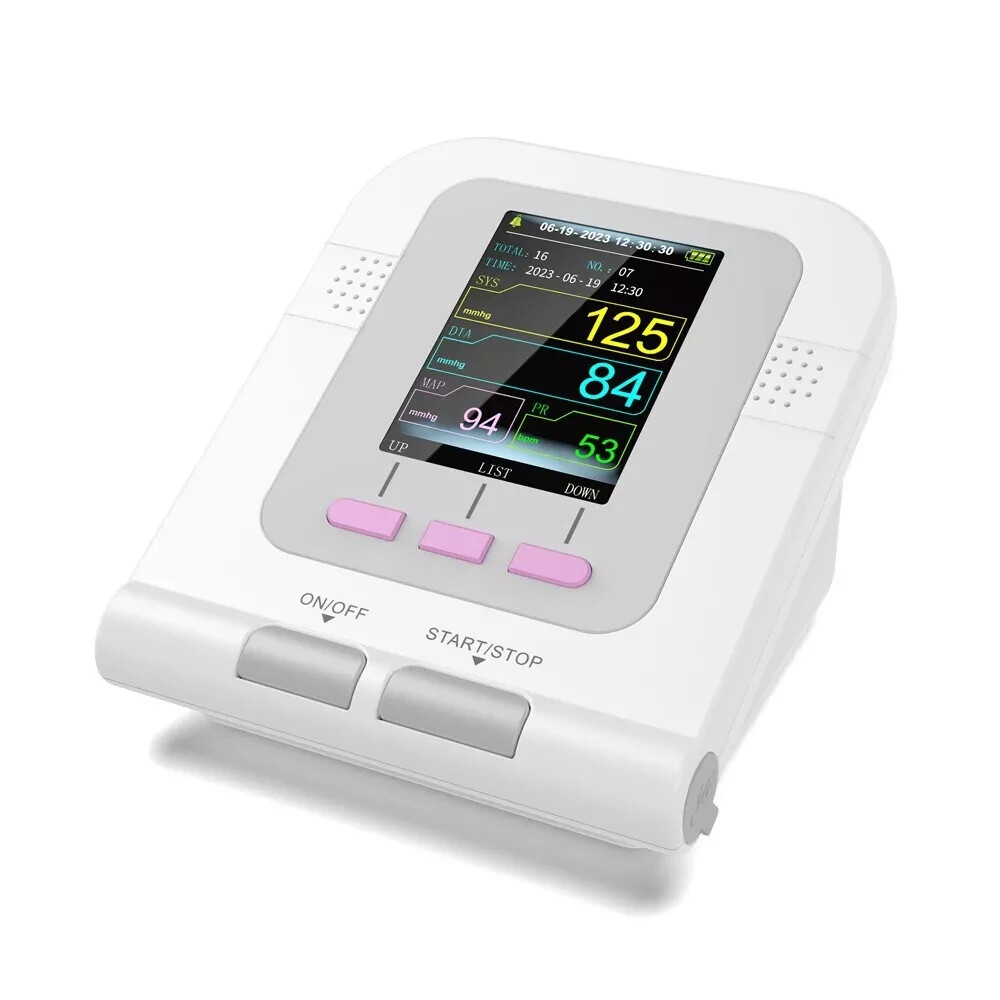 US Digital Upper Arm Blood Pressure Monitor NIBP Machine 3 Cuffs Adult Pediatric