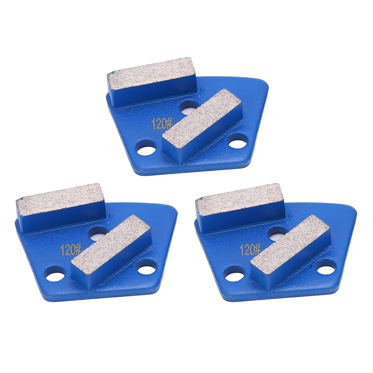3Pcs Trapezoid Grinding Shoes for Concrete Paint Floor, Floor Grinding Discs, Me