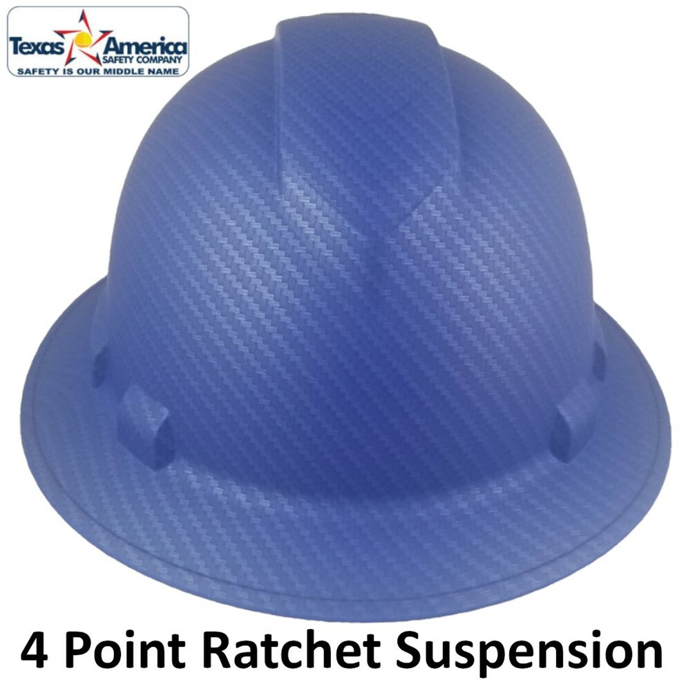 Pyramex RIDGELINE Full Brim Hard Hat with 4 point suspension – Blue Graphite