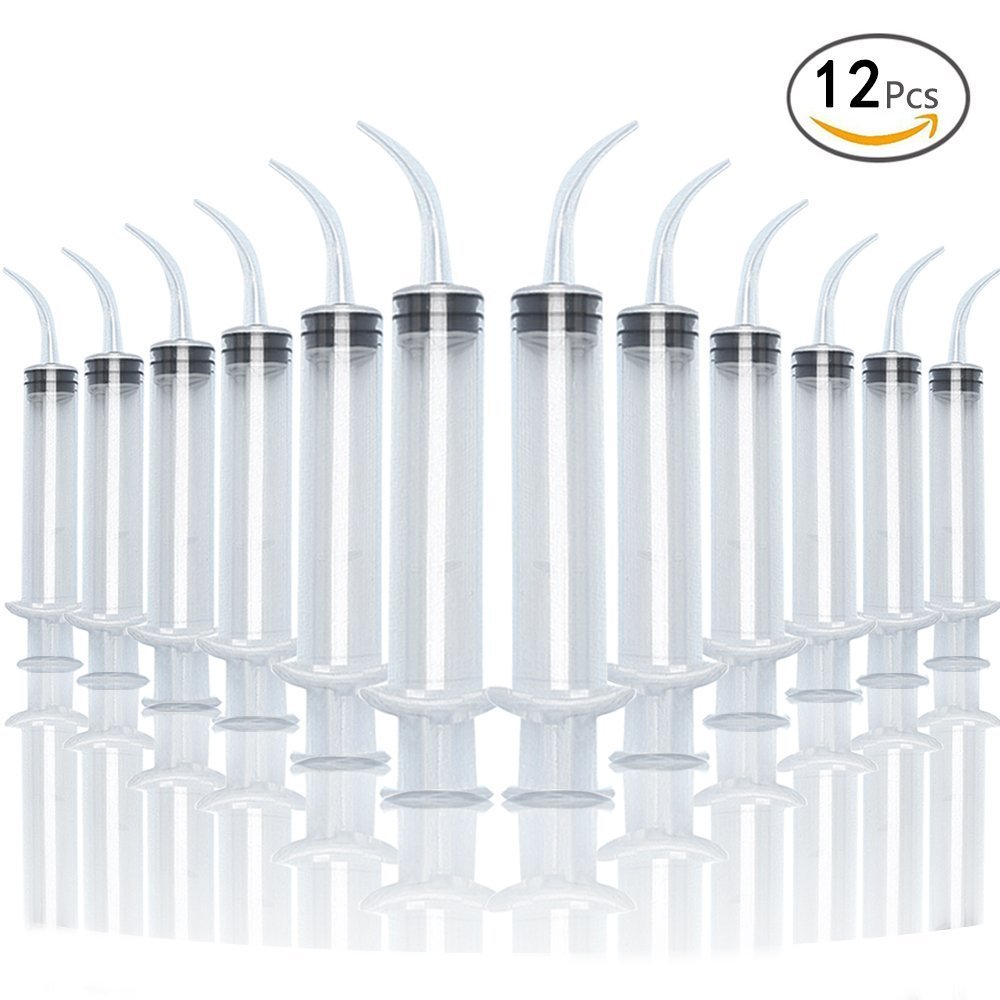 12cc Disposable Dental Curve Tip Syringe – Pack of 12