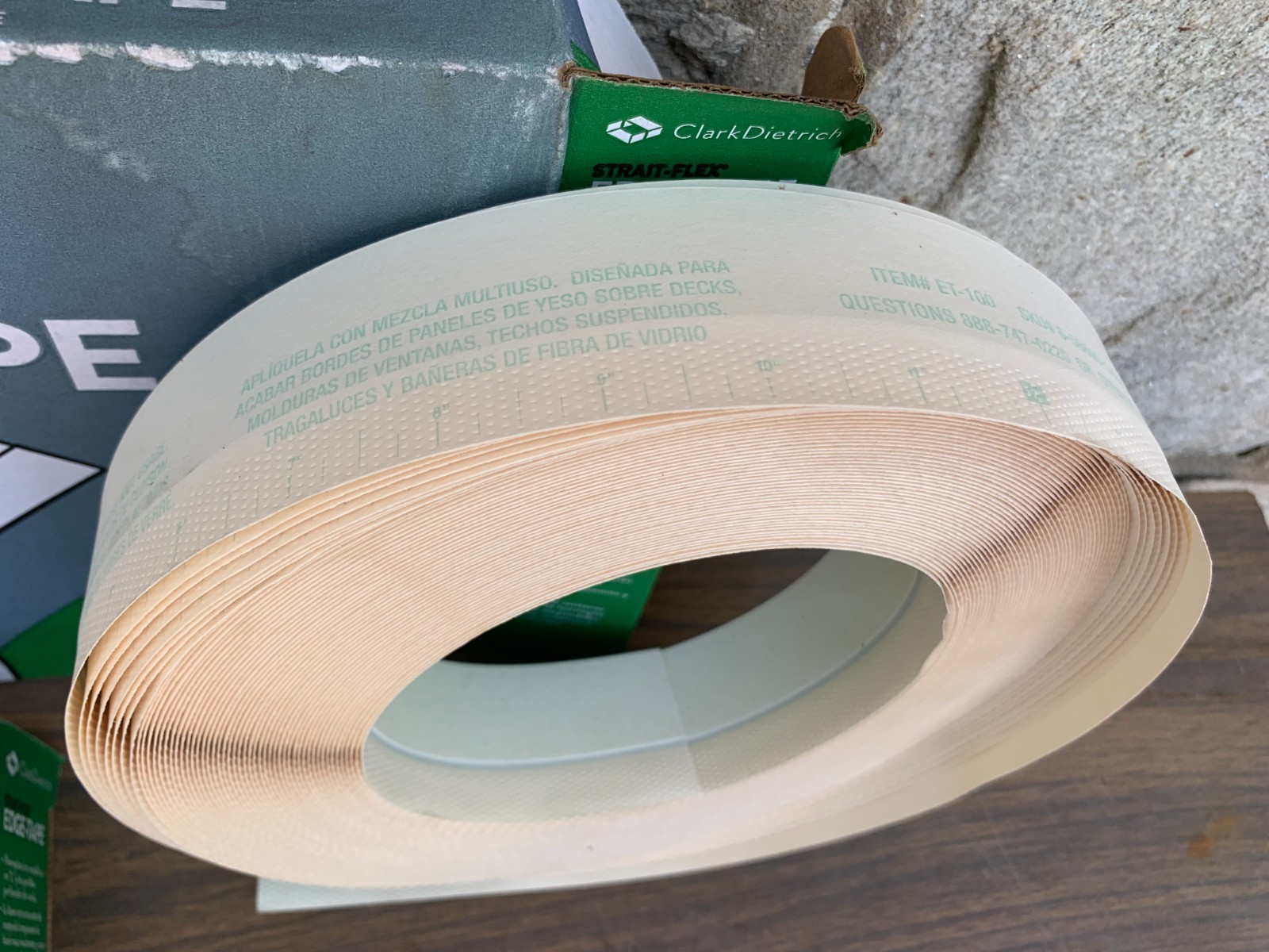 Two Pack Clark Dietrich Strat-Flex Edge Tape 2″X100′ Foot Paper Drywall Tape