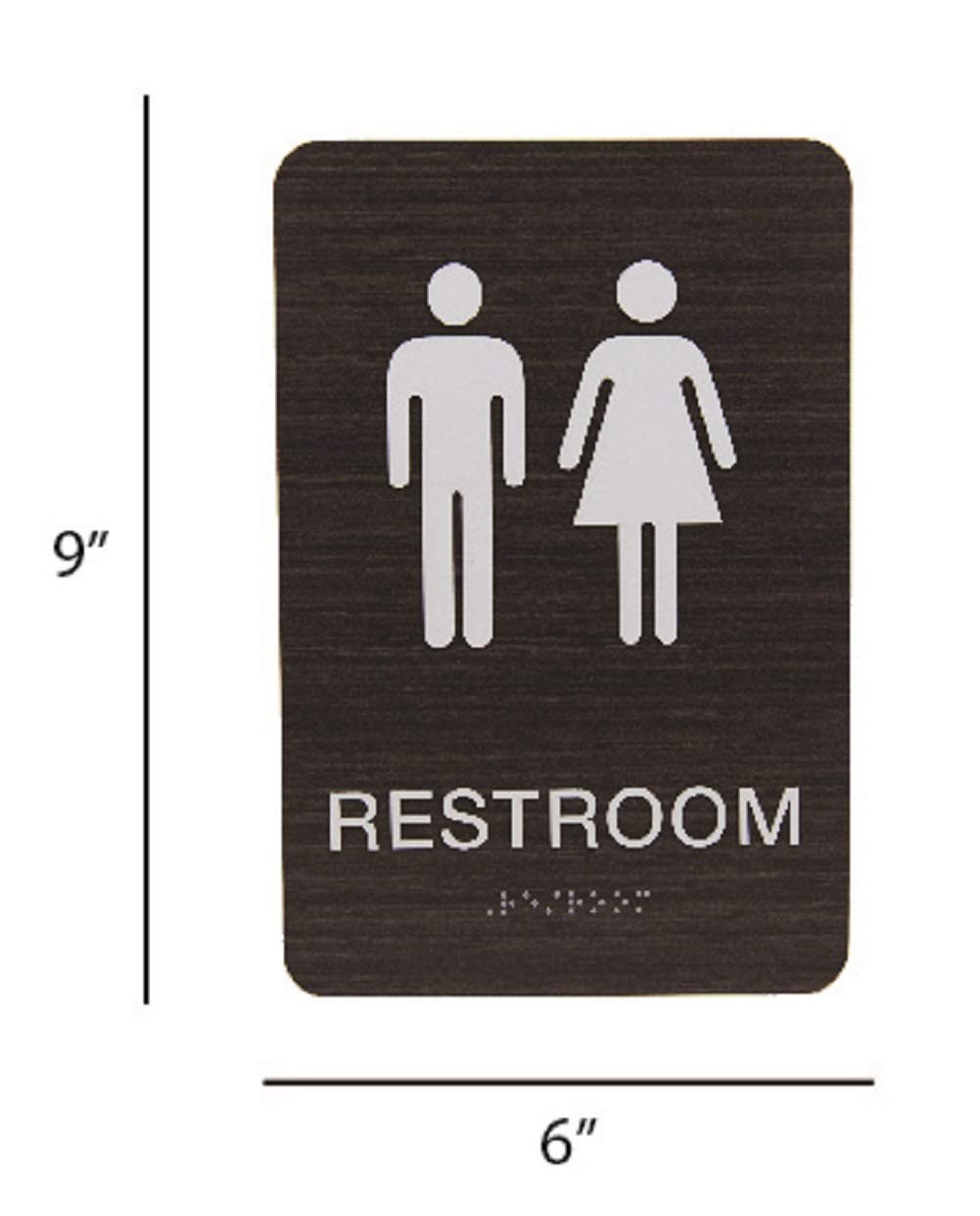 Non-Accessible/Wheelchair Unisex Gender Neutral ADA Restroom Bathroom Sign w/…
