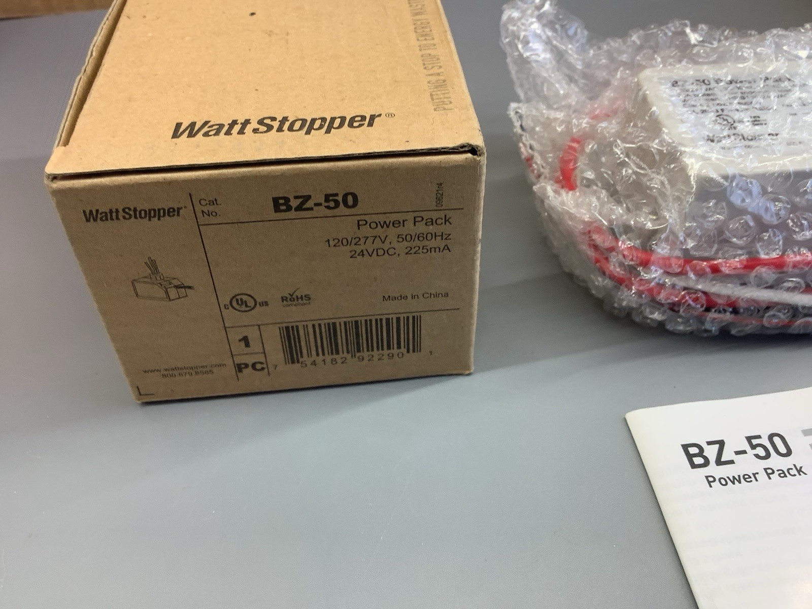 Wattstopper BZ-50 Power Pack 120 277V 50/60Hz 24VDC 225mA New