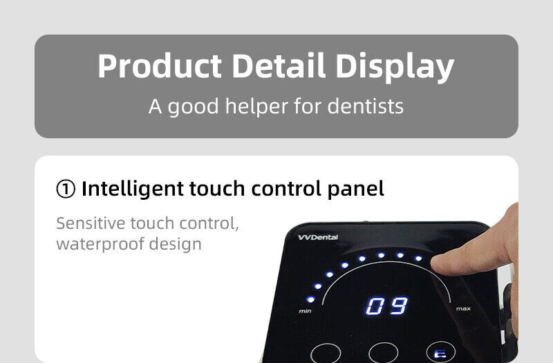 Dental Ultrasonic Piezo Scaler 5 Tips Scaling Fit EMS Woodpecker LED Handpiece