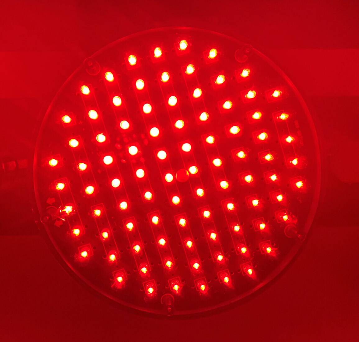NEW Leotek 8″ Red 120V LED Traffic Light Man Cave, She Shed, Bar 8 inch