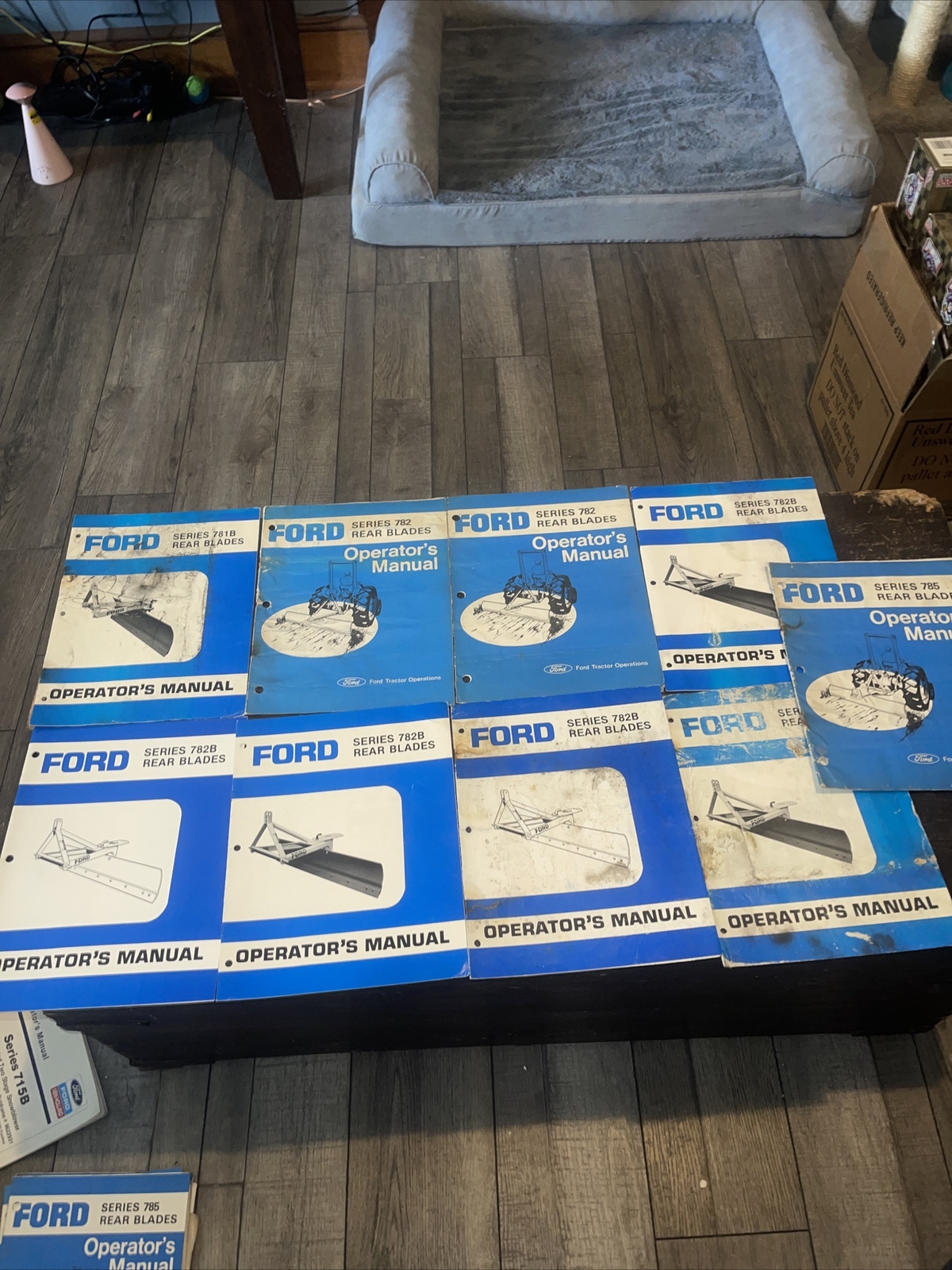 Lot Of 9 Ford rear blade operators manual Series 781b 782 782b 785