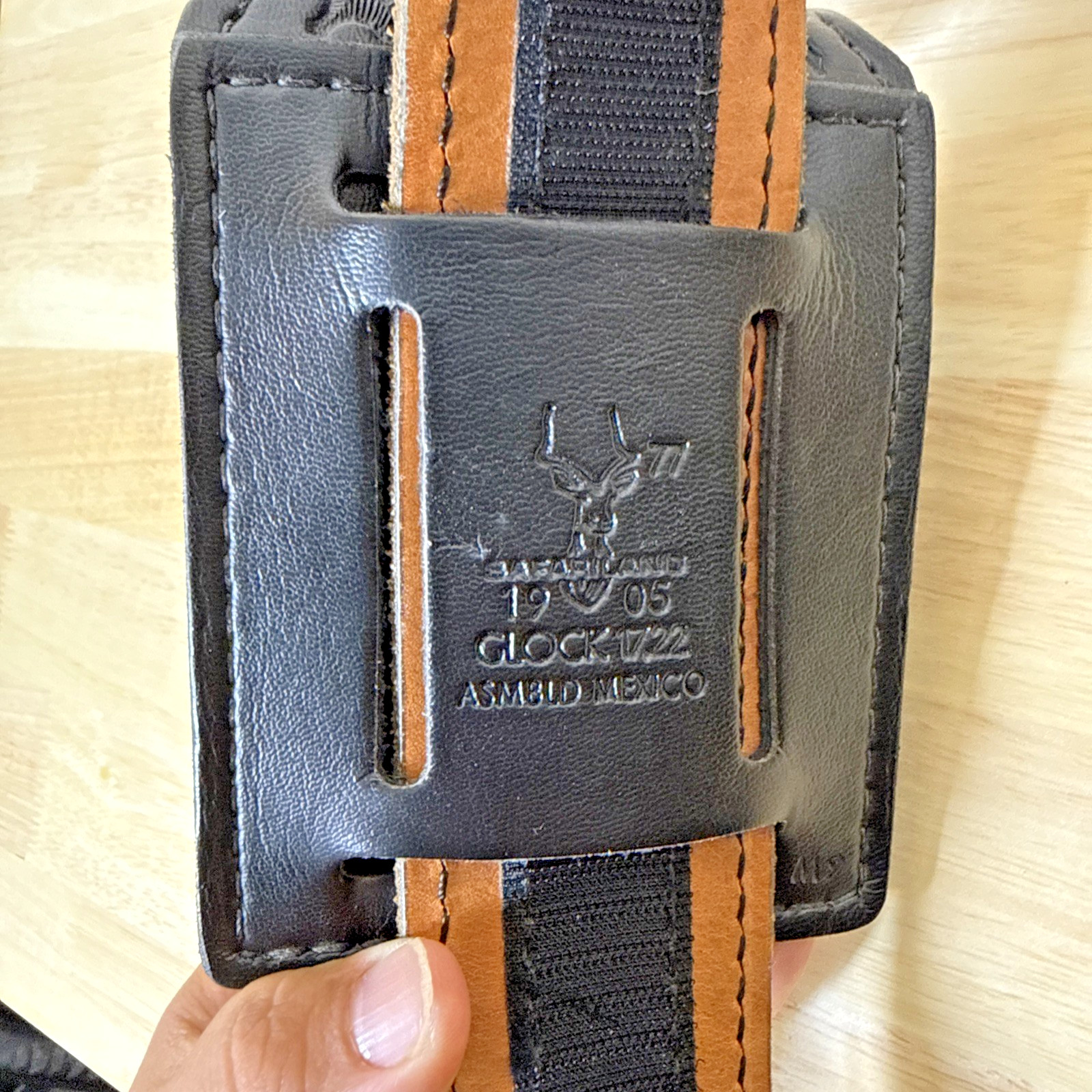 Safariland Model 94 Tactical Leather Belt w/ Gun Holster & Attachments READ