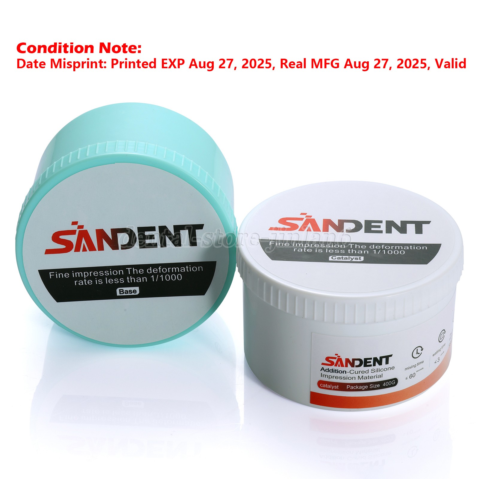 Dental Putty Fast Set PVS VPS Impression Material Silicon Base+Catalystst SA