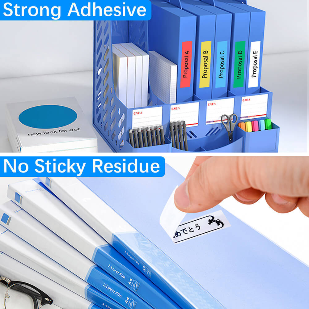 5Packs For Dymo 12mm LetraTag Refills White 91331 Fit for DYMO LetraTag QX50