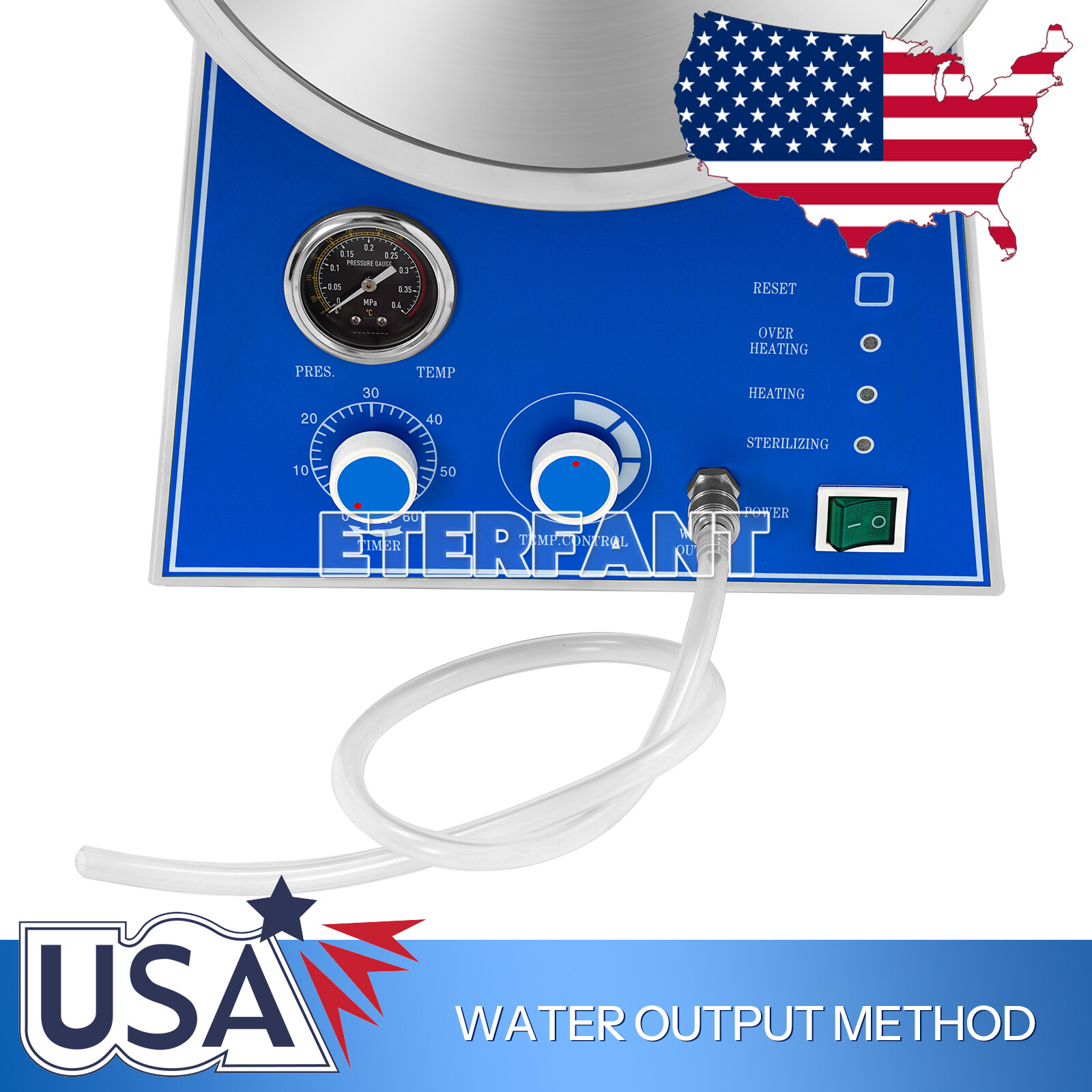 ETERFANT 24L Medical Pressure Steam Sterilizer/Electric Autoclave Sterilizer