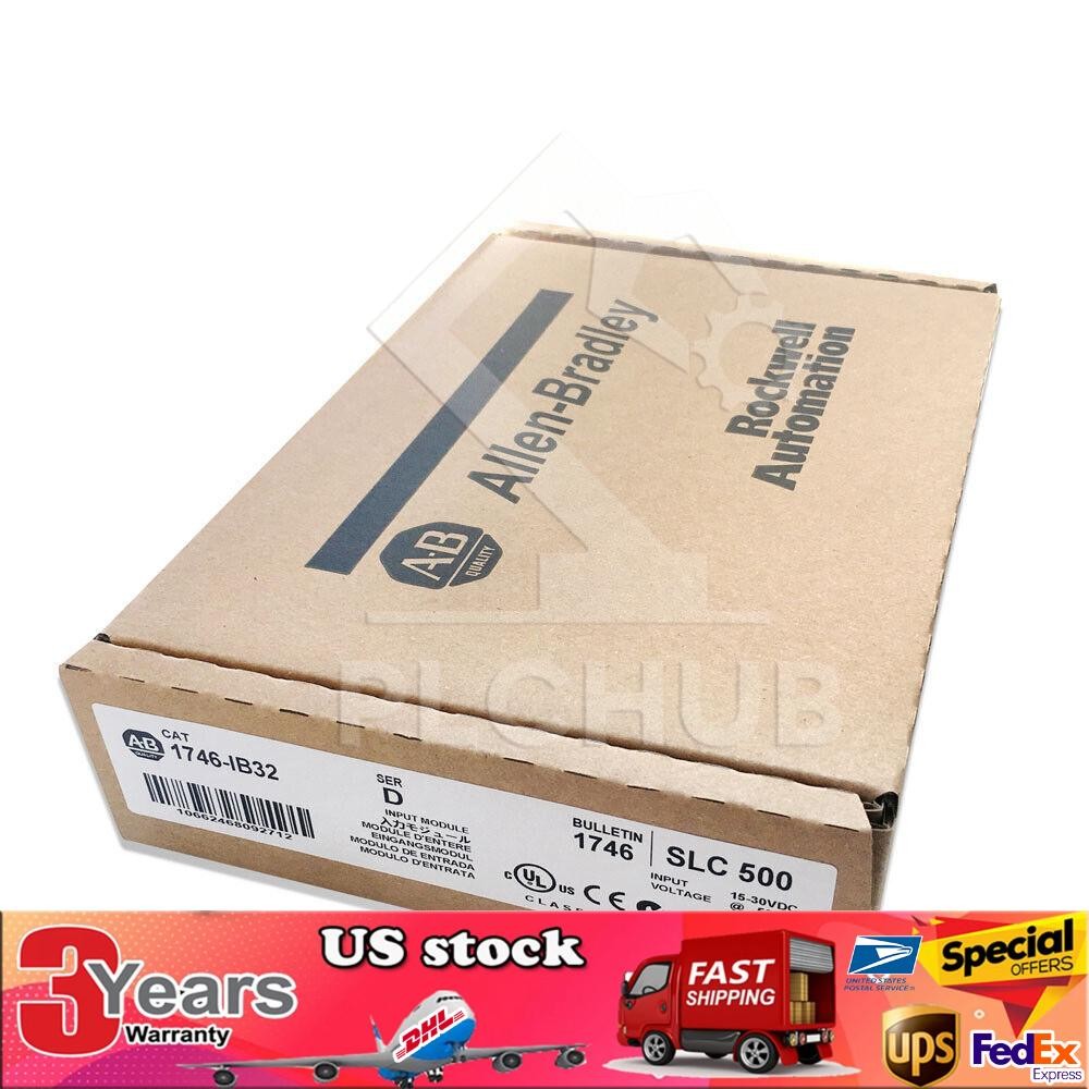 Sealed Allen-Bradley AB 1746-IB32 SER D SLC500 PLC Input Module US Free Tax
