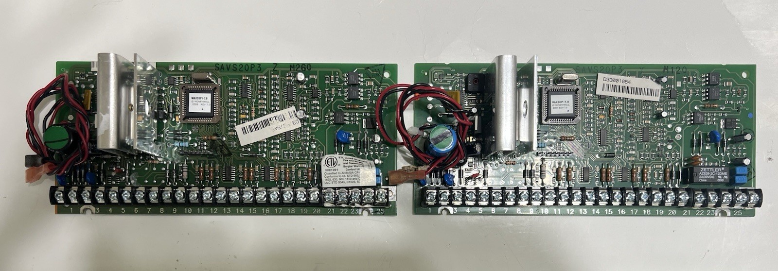 HONEYWELL RESIDEO VISTA SECURITY CONTROL BOARDS V20P3 + V20P2, Tampers Lot of 6
