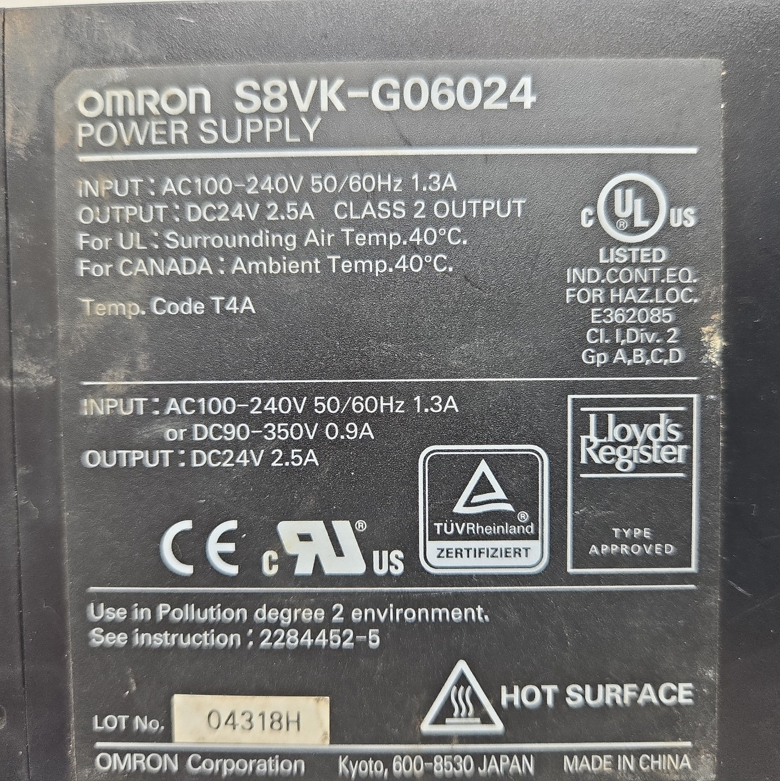 Mixed Lot of 6 Switching Power Supplies Keyence Omron Mean Well See Pictures