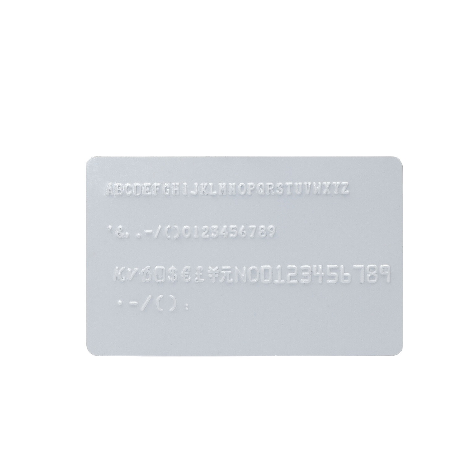 Embossing Machine 72-Characters Card Embosser Printer Code ID PVC Stamping Credi