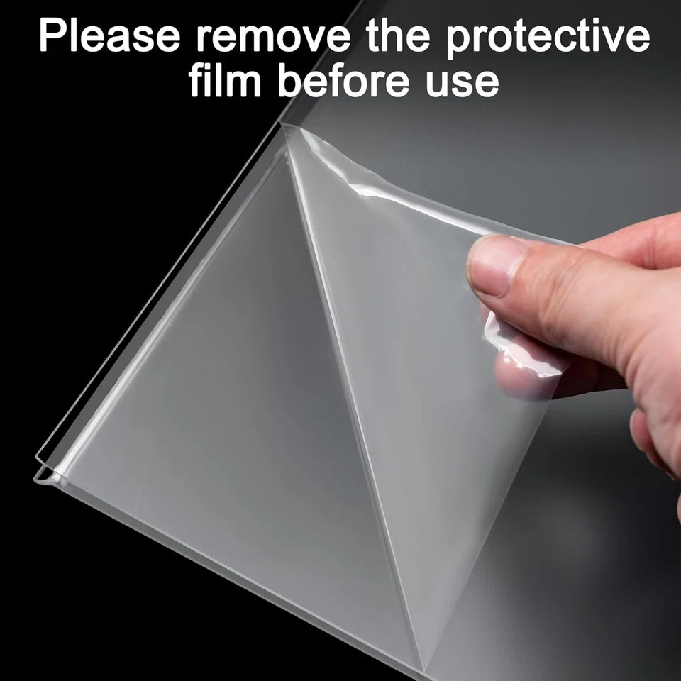 Acrylic Sign Holder 8.5 x 11 Inch 3 Pack, Clear Display Sign Stand for Store Sig