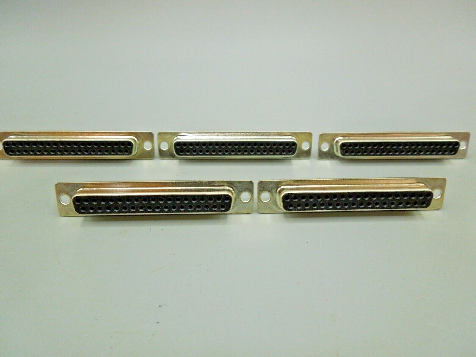 D-SUB DB37 37 Pin Female Solder Cup Connector (QTY 5)